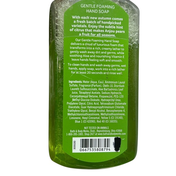 Bath & Body Works Foaming Hand Soap Anjou Pear 8.75 fl oz Bottle New Sealed Rare - Picture 6 of 6
